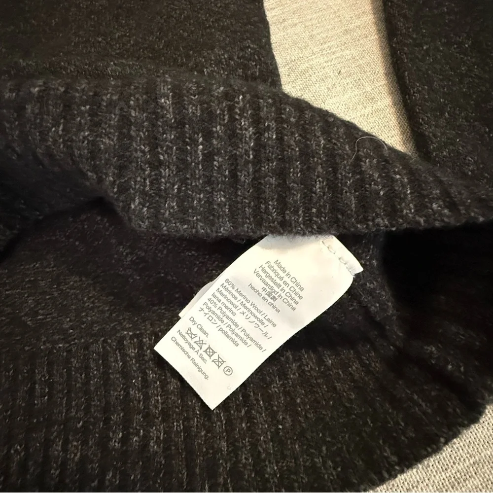 J.Crew Gray‎ merino Wool Blend Sweater with Zipper